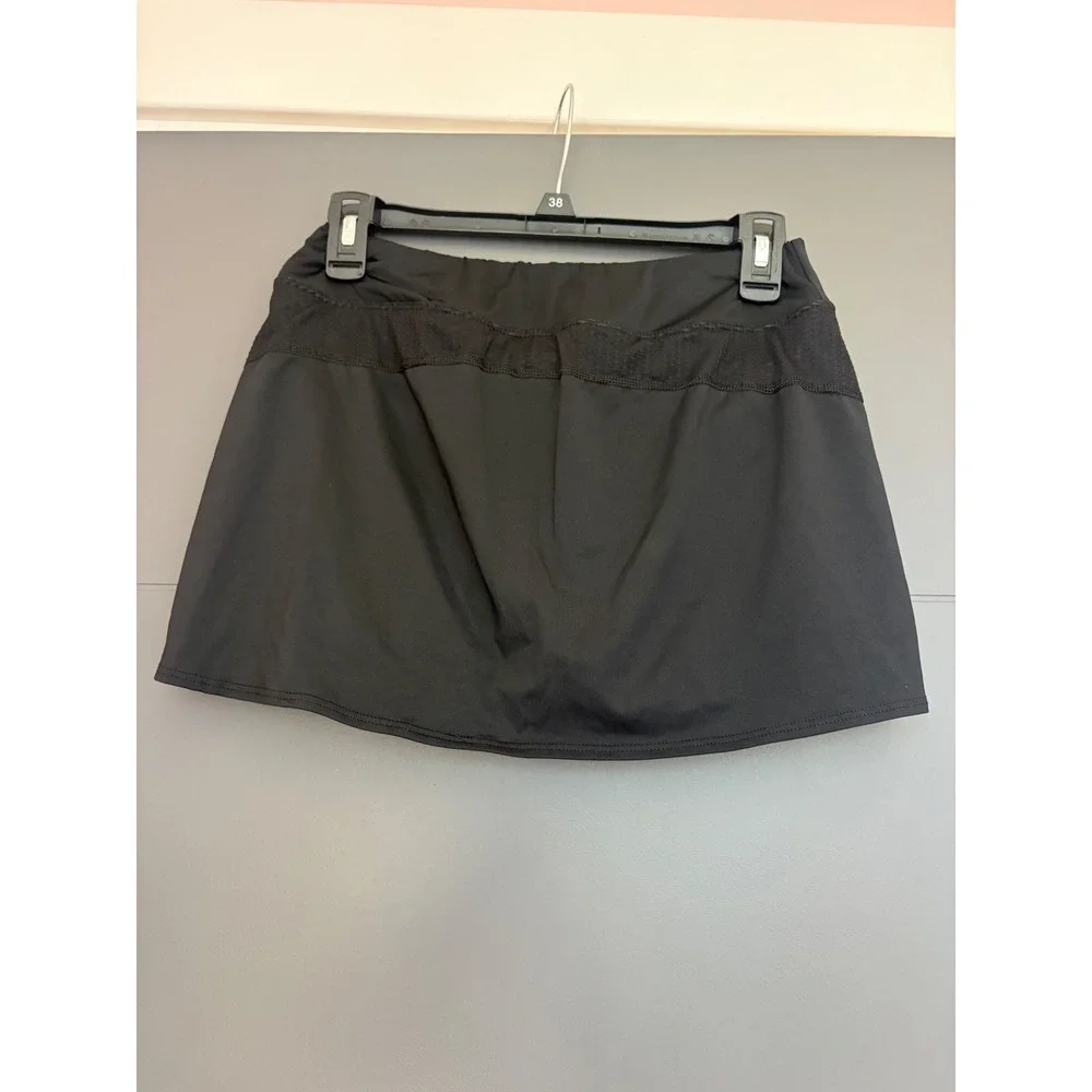 Augusta Sportswear Womens Black Active Skort Mesh Panel Athletic Skirt‎ Small